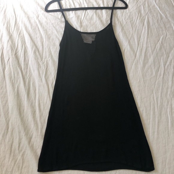 Mini black beach cover dress - Picture 1 of 2